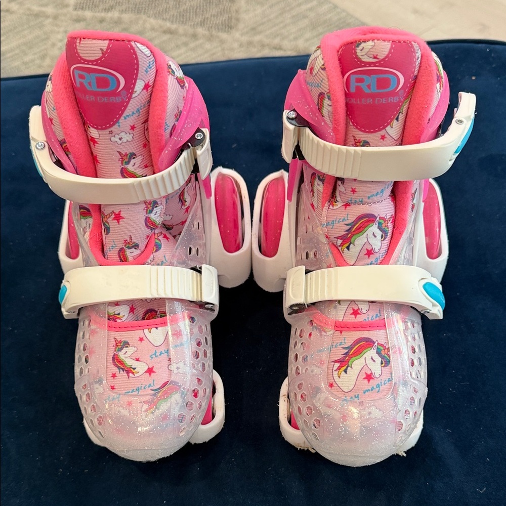 Kids Pink Unicorn Inline Skates